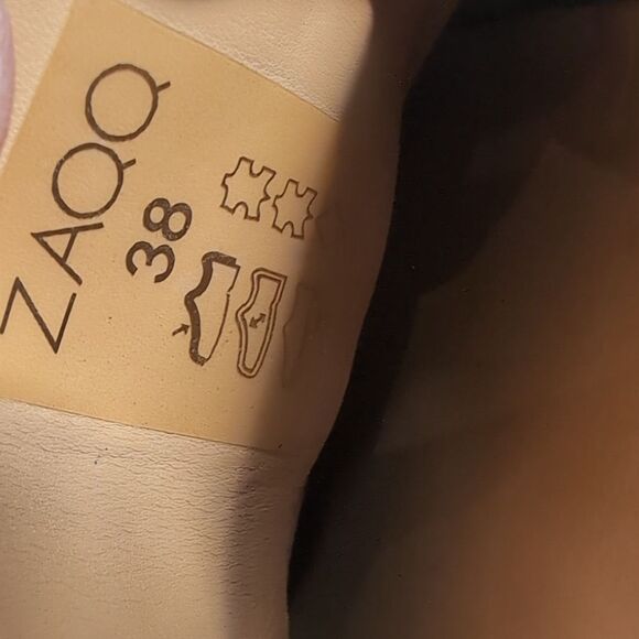 ZAQQ Qerp Velors Black Suede Barefoot Loafers Sz 38 - Picture 15 of 16